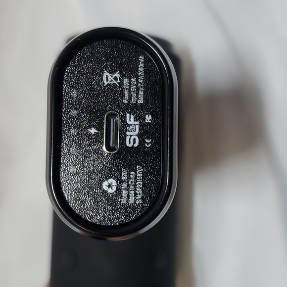 SLF Mini Percussion Muscle Massager With Attachments ~ Black - Picture 10 of 10